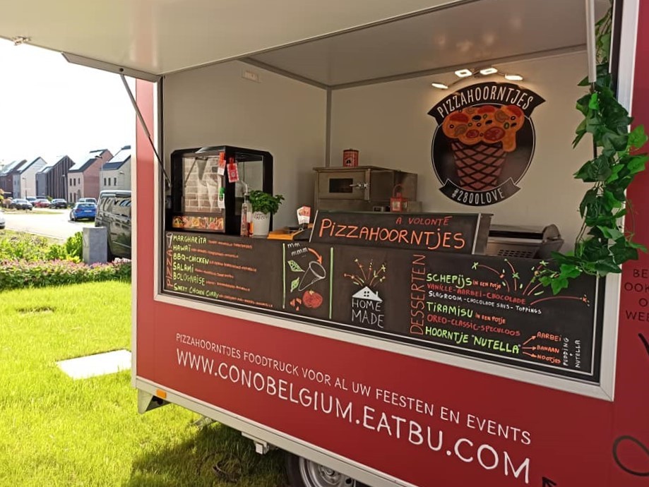 Pizzahoorntjes Foodtruck