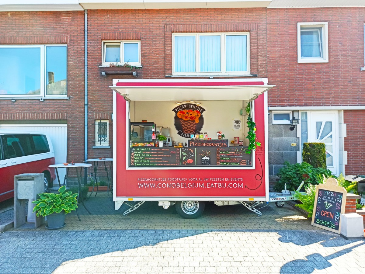 Pizzahoorntjes Foodtruck